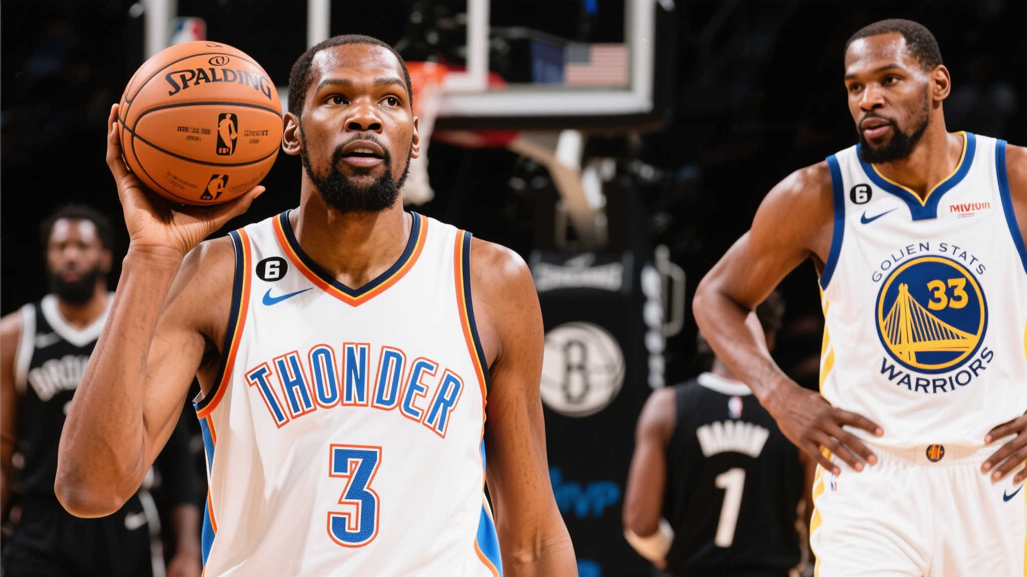 杜兰特喜讯！或与MVP巨星联手，乔治成交易关键，东部格局大变